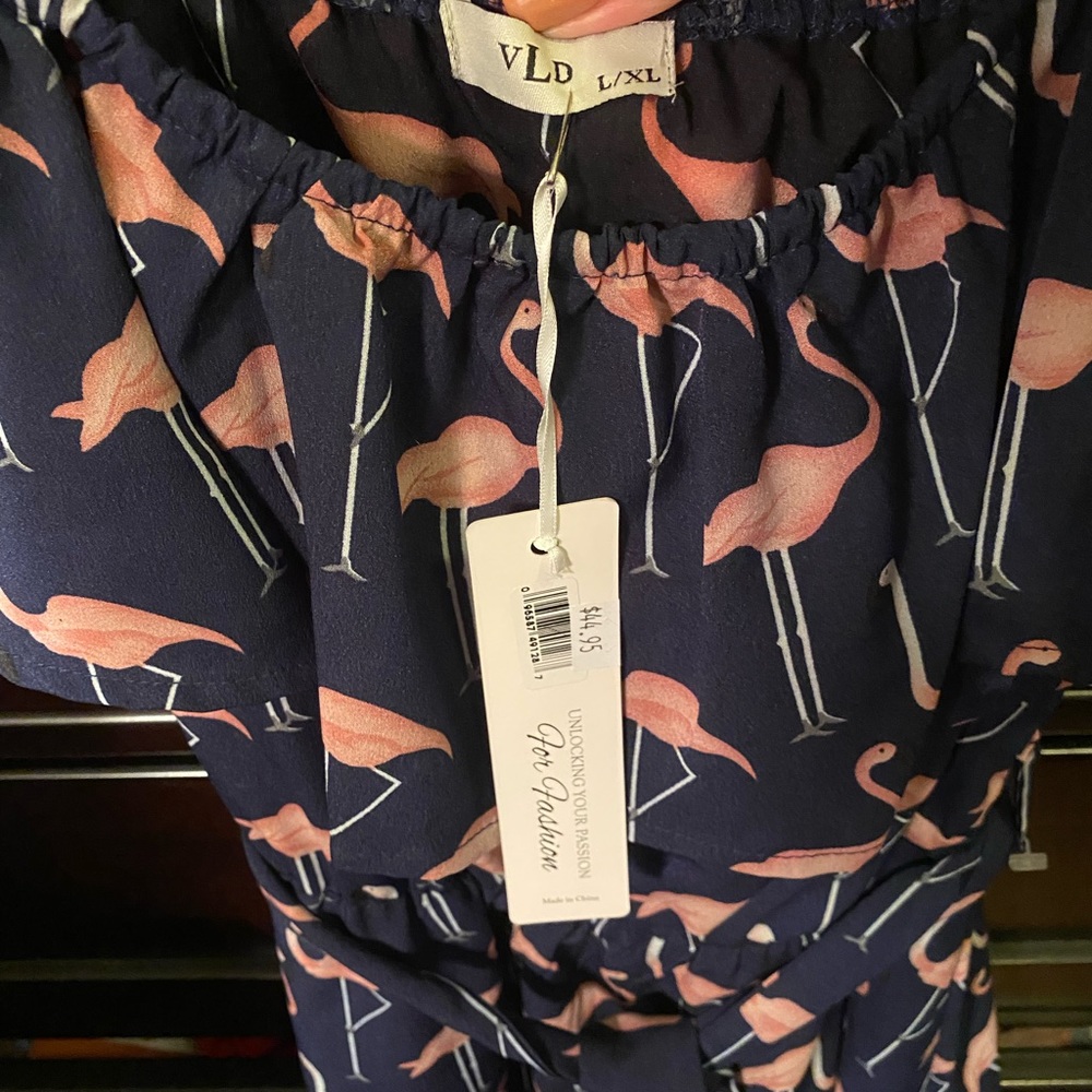 Flamingo Dress!! Perfect fun summer dress! Tags on!